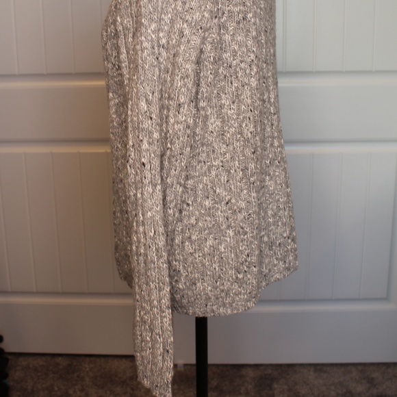 Baxter Wells Thick Grey Speckled Cardigan Sweater - Picture 3 of 7